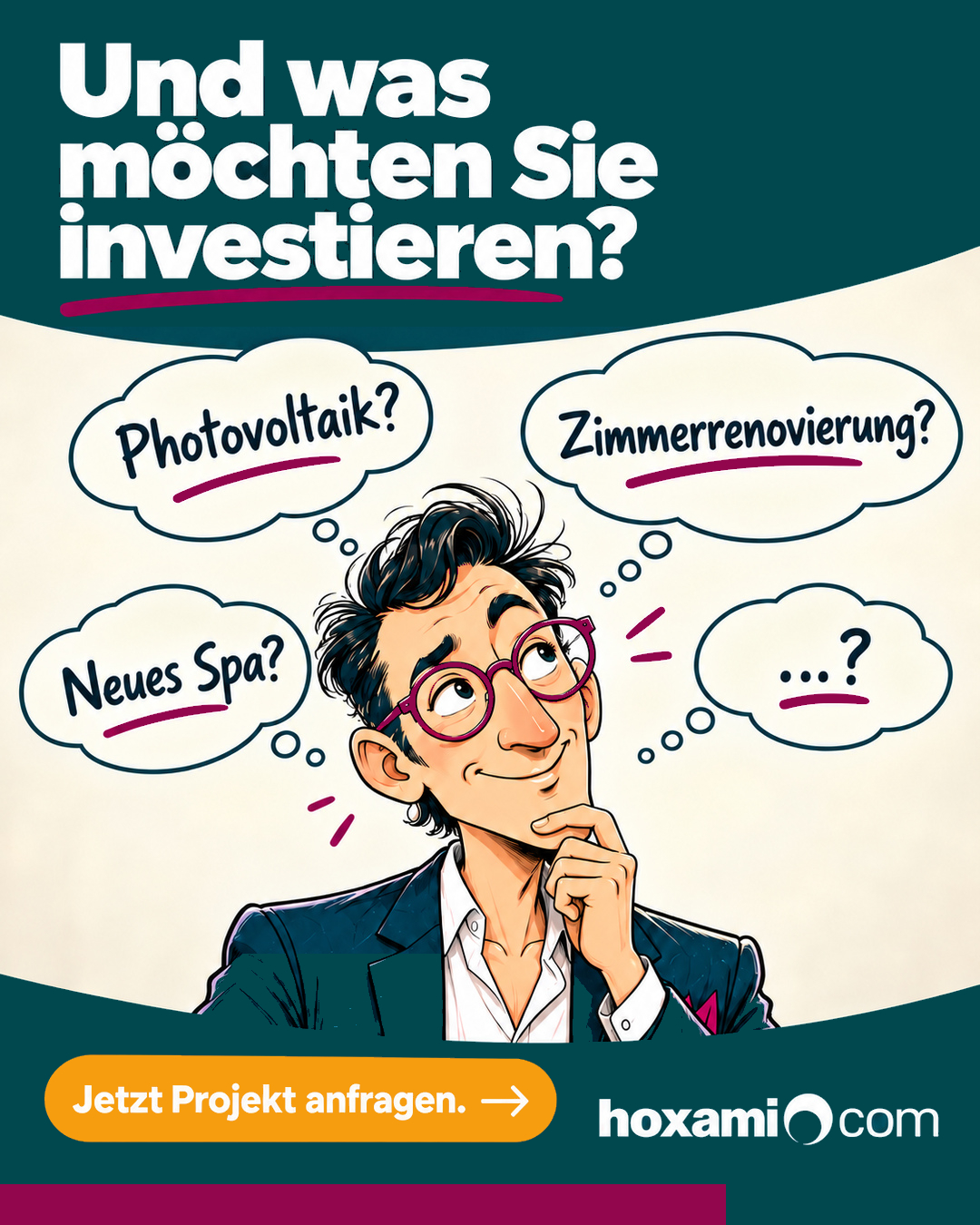 hoxami: Christoph denkt über Photovoltaik, Zimmerrenovierung und ein neues Spa nach – Und was möchten Sie investieren?